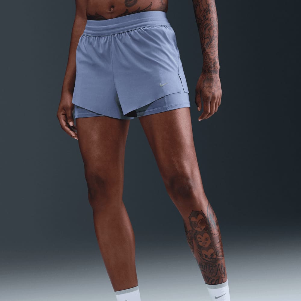 Shorts y Pantalonetas para correr para mujer en azul · HJ5376-499 - vista 5