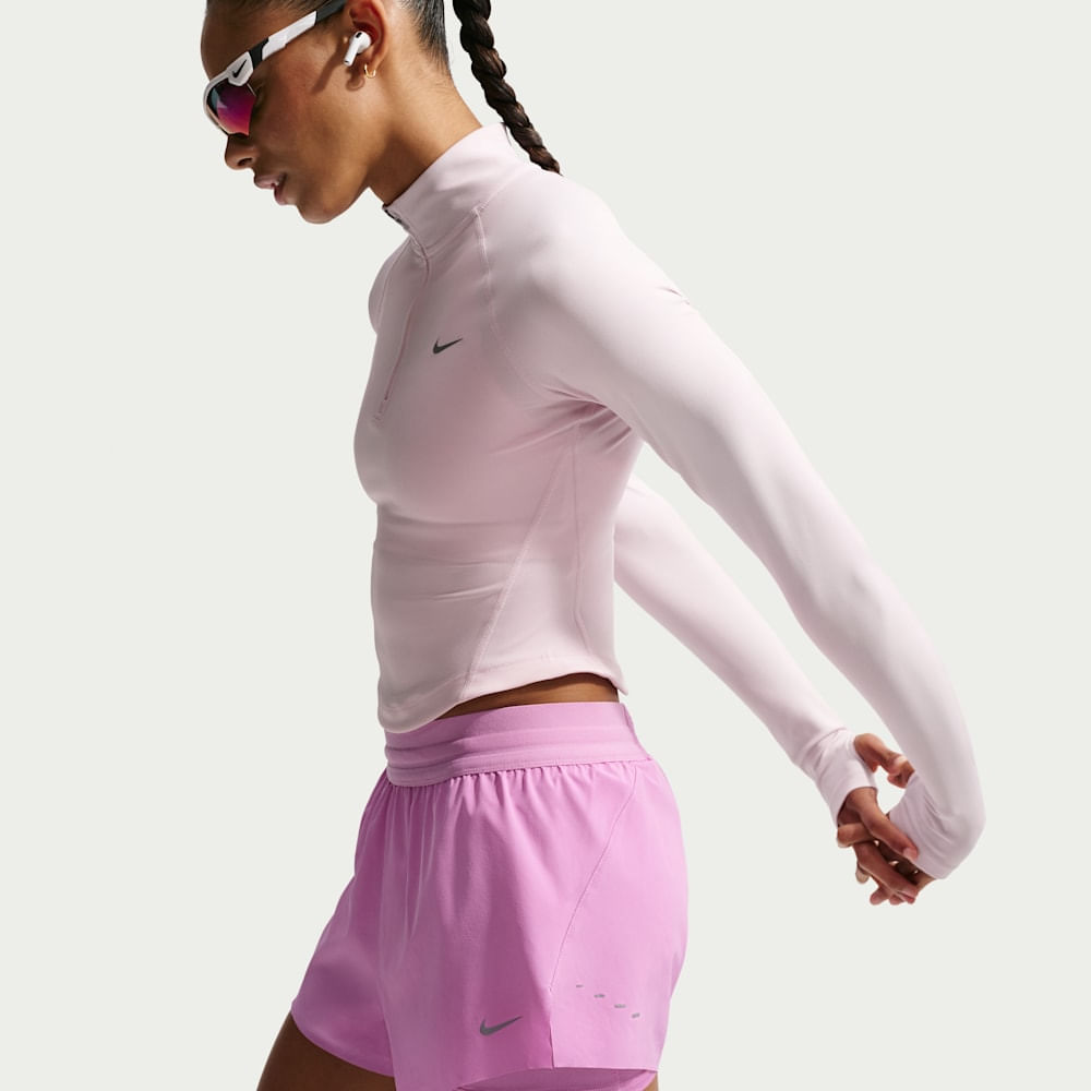 Shorts y Pantalonetas para correr para mujer en morado · HJ5376-503 - vista 4
