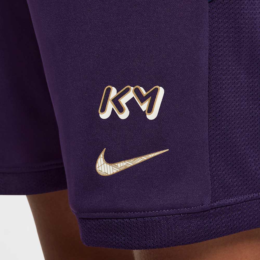 Shorts y Pantalonetas de fútbol para niño en morado · HQ3687-585 - vista 7