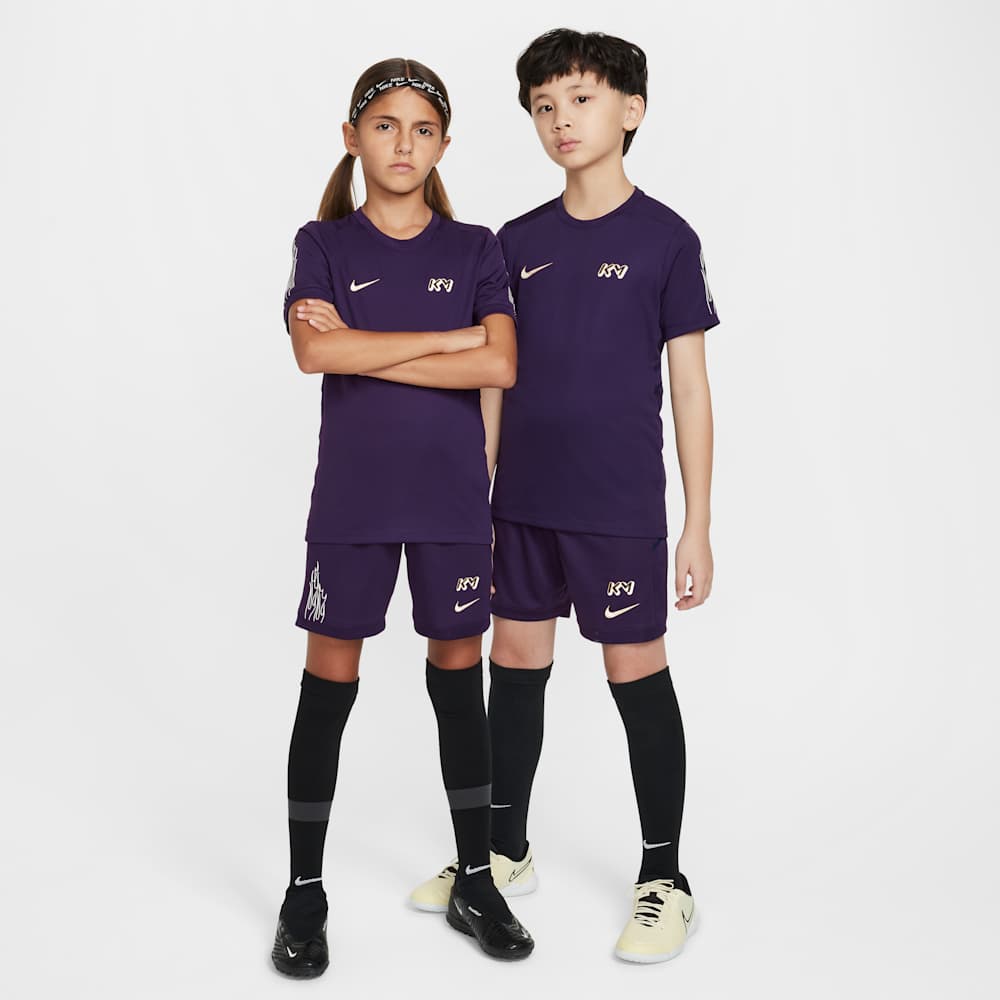 Shorts y Pantalonetas de fútbol para niño en morado · HQ3687-585 - vista 8