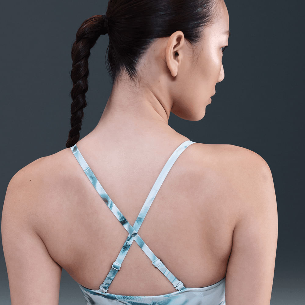 Brasier y Tops deportivos para entrenamiento para mujer en azul · HQ3954-423 - vista 4