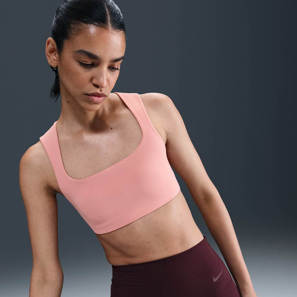 Brasier y Tops deportivos para entrenamiento para mujer en rosa · HQ3956-685 - vista 1