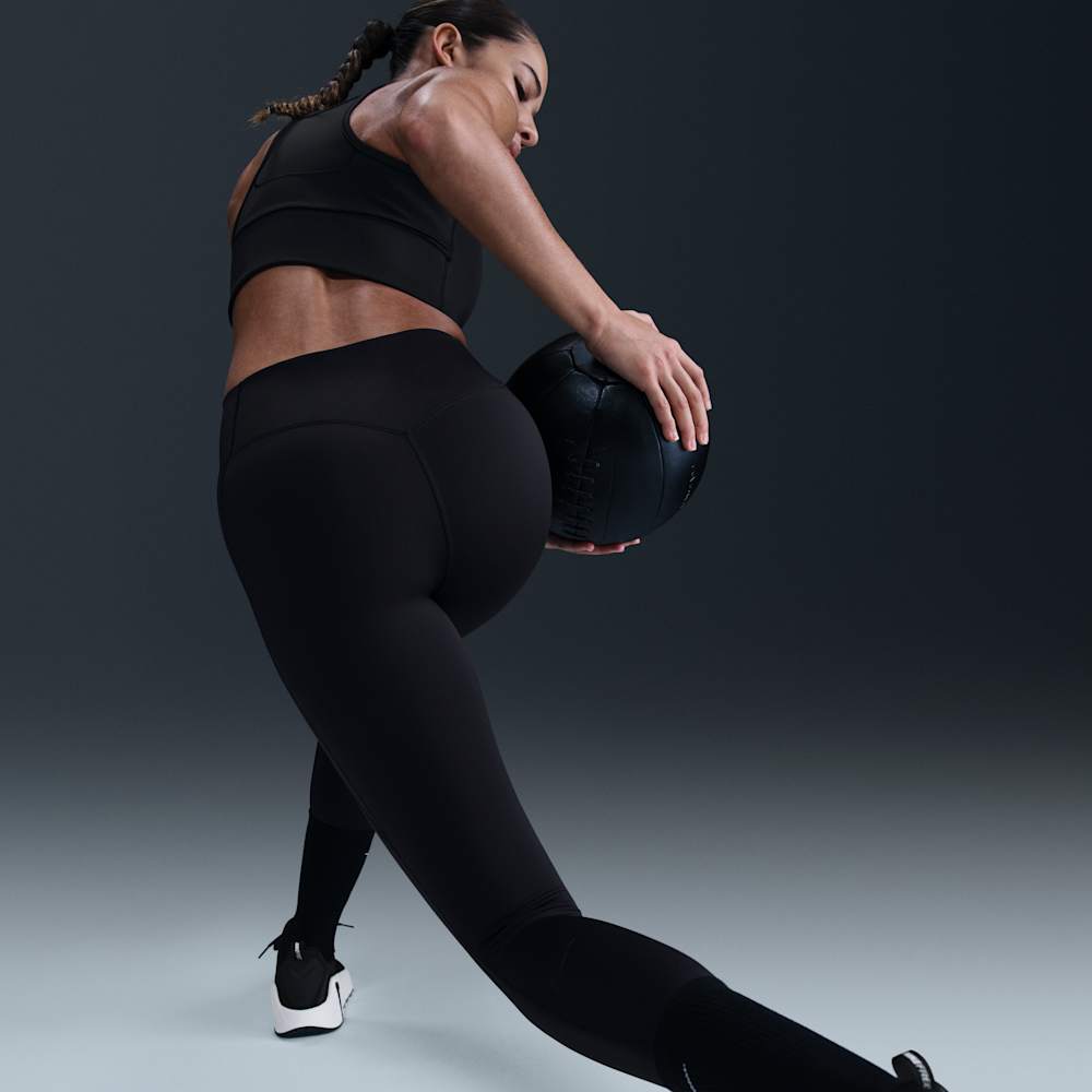 Leggins y Licras deportivas para entrenamiento para mujer en negro · HQ6813-010 - vista 3
