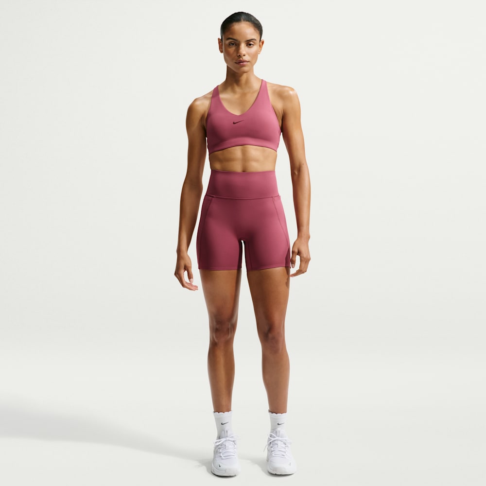 Shorts y Pantalonetas para entrenamiento para mujer en rojo · HQ6832-654 - vista 1