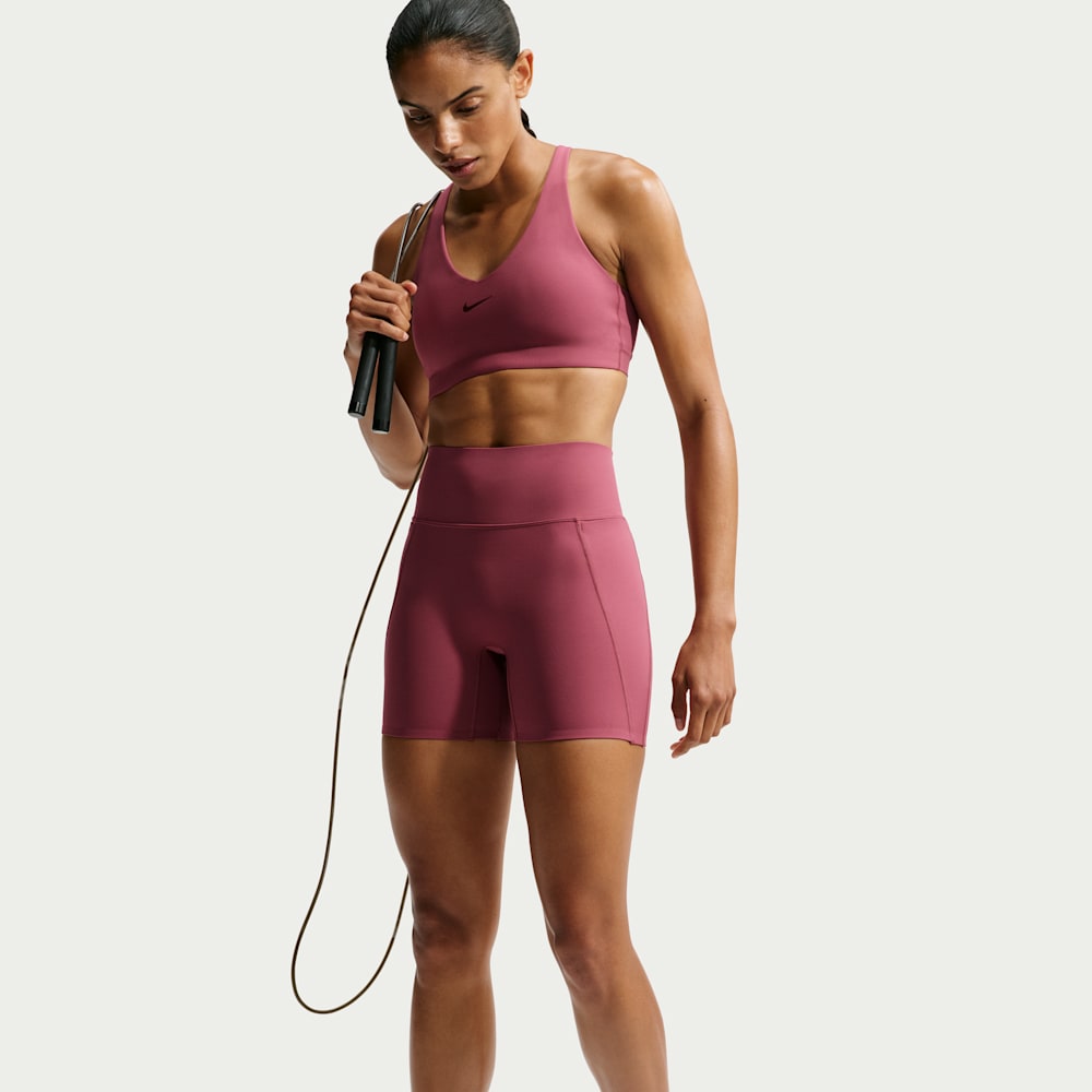 Shorts y Pantalonetas para entrenamiento para mujer en rojo · HQ6832-654 - vista 4