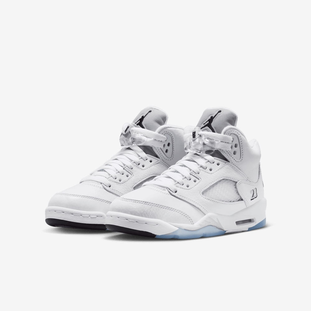 Tenis casual para niño en blanco · HQ7980-103 - vista 5