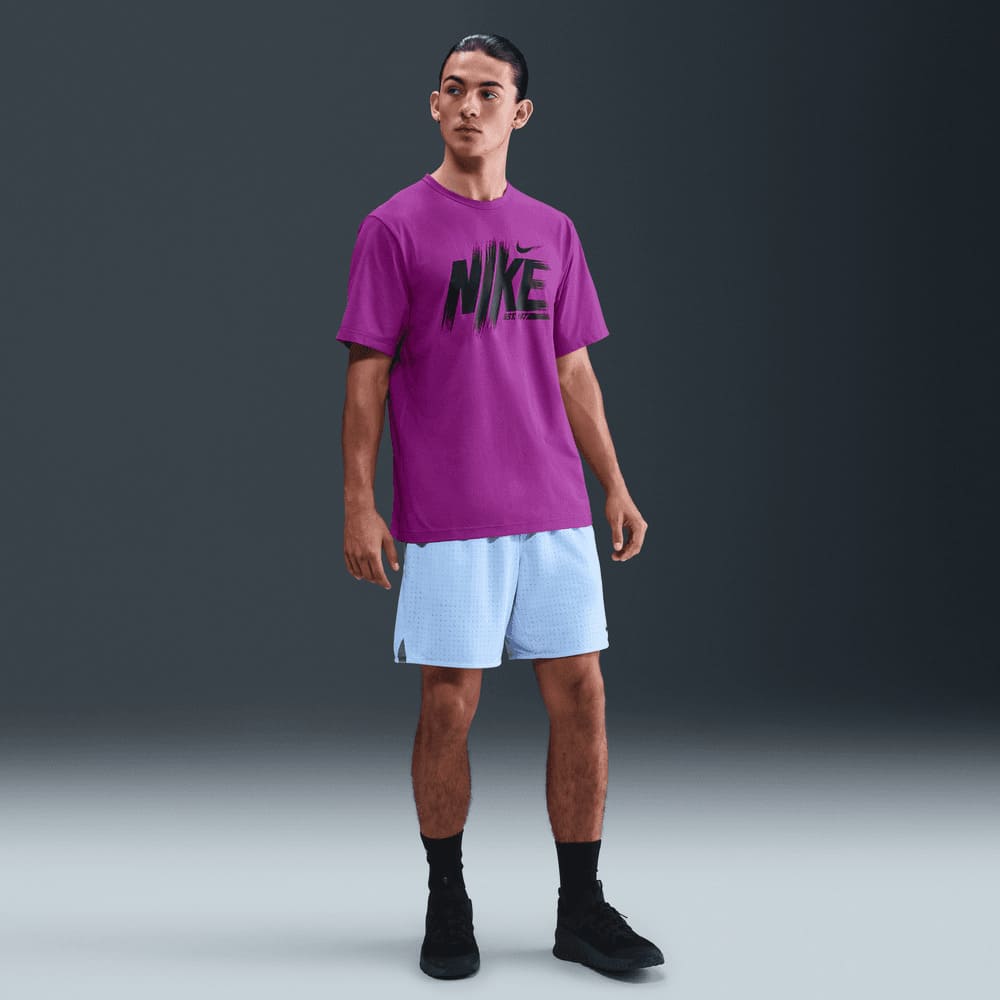 Camisetas y esqueletos para entrenamiento para hombre en morado · HV0381-551 - vista 4