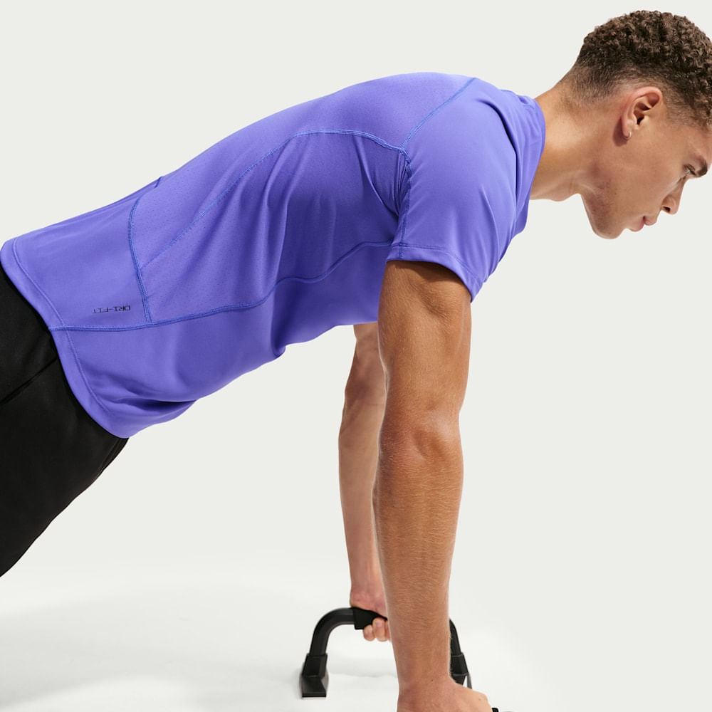 Camisetas y esqueletos para entrenamiento para hombre en morado · HV0409-510 - vista 3