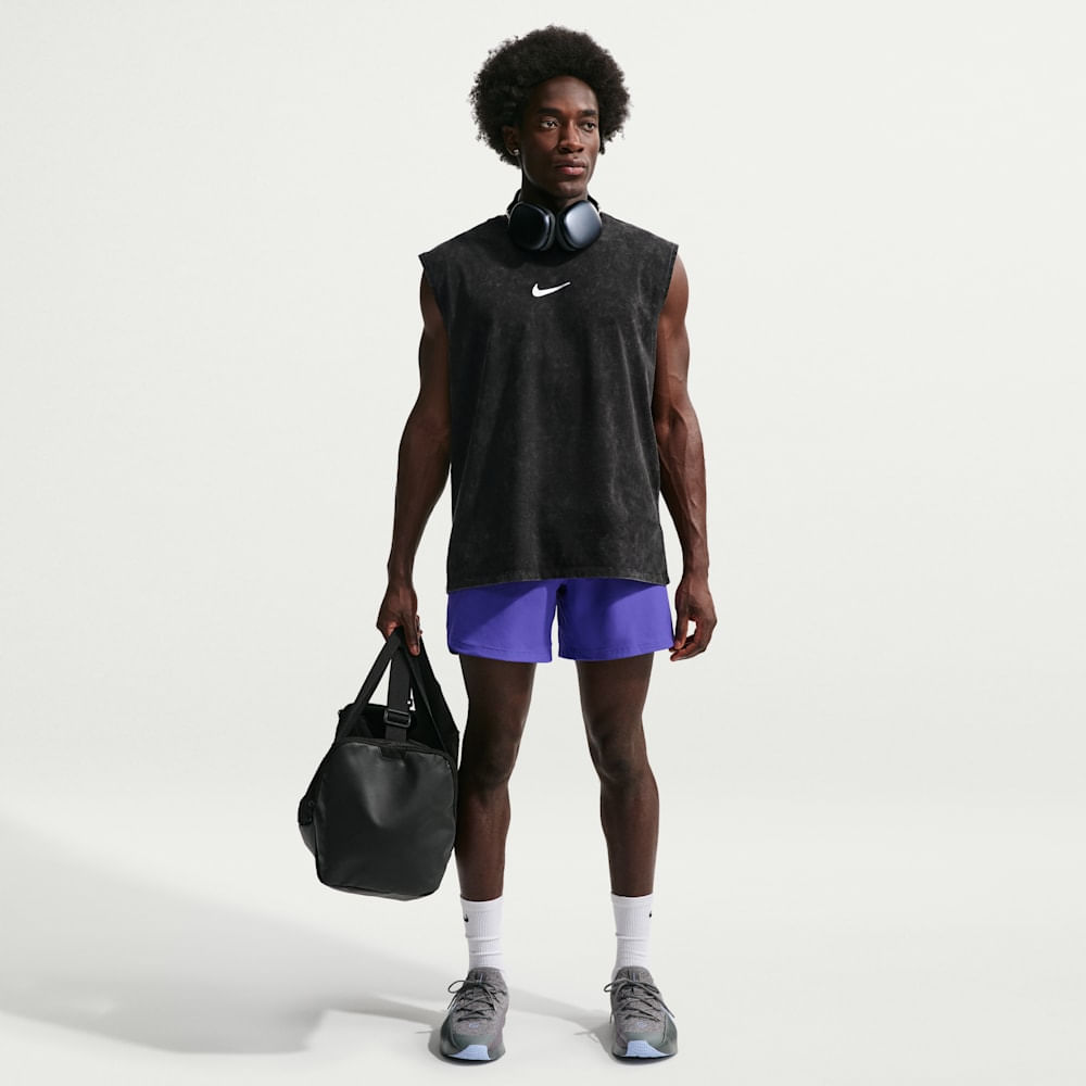 Shorts y Pantalonetas para entrenamiento para hombre en morado · HV0411-510 - vista 1