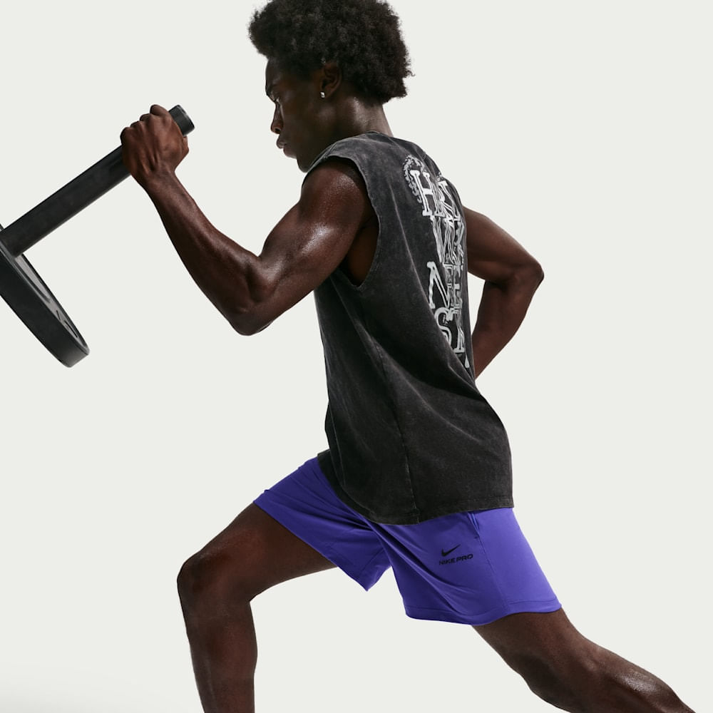Shorts y Pantalonetas para entrenamiento para hombre en morado · HV0411-510 - vista 4