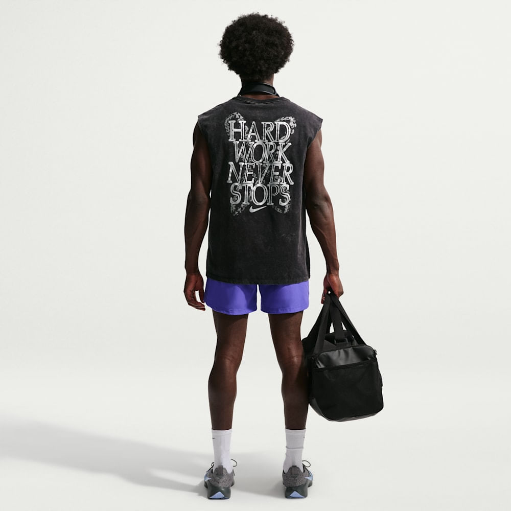 Shorts y Pantalonetas para entrenamiento para hombre en morado · HV0411-510 - vista 5