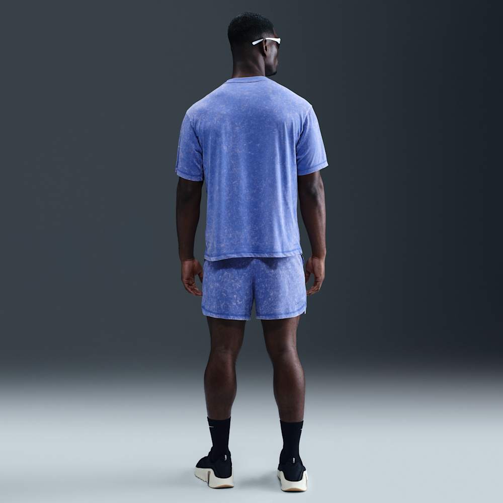 Shorts y Pantalonetas para entrenamiento para hombre en azul · HV0631-411 - vista 4