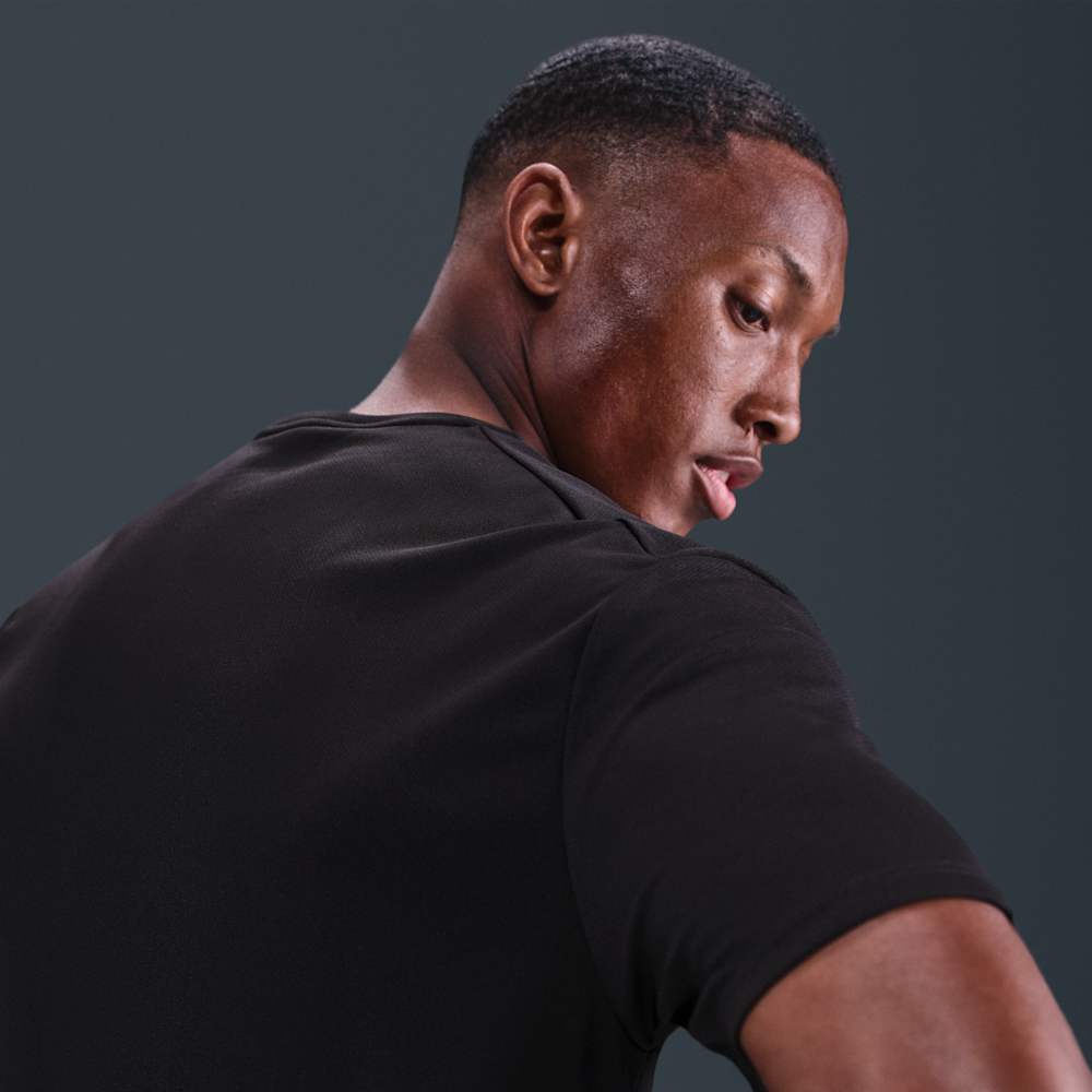 Camisetas y esqueletos para correr para hombre en negro · HV2135-010 - vista 2