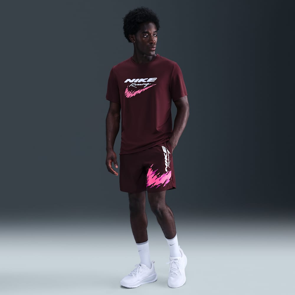 Shorts y Pantalonetas para correr para hombre en rojo · HV2138-652 - vista 1