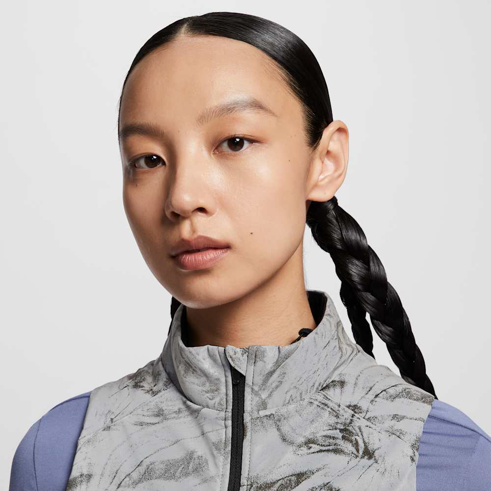 Chaquetas para correr para mujer en gris · HV2762-078 - vista 3