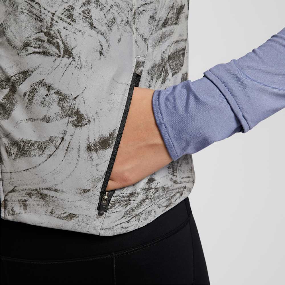 Chaquetas para correr para mujer en gris · HV2762-078 - vista 7