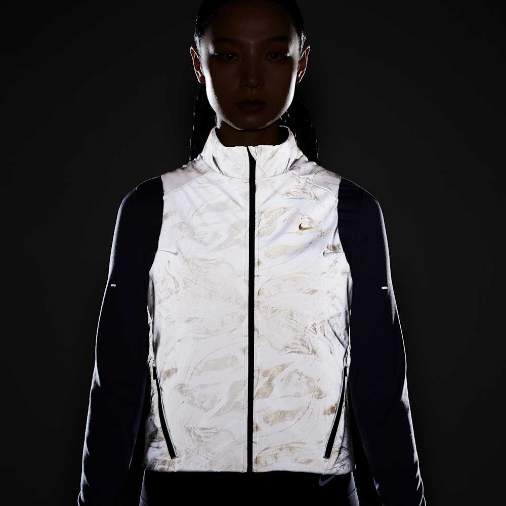 Chaquetas para correr para mujer en gris · HV2762-078 - vista 10
