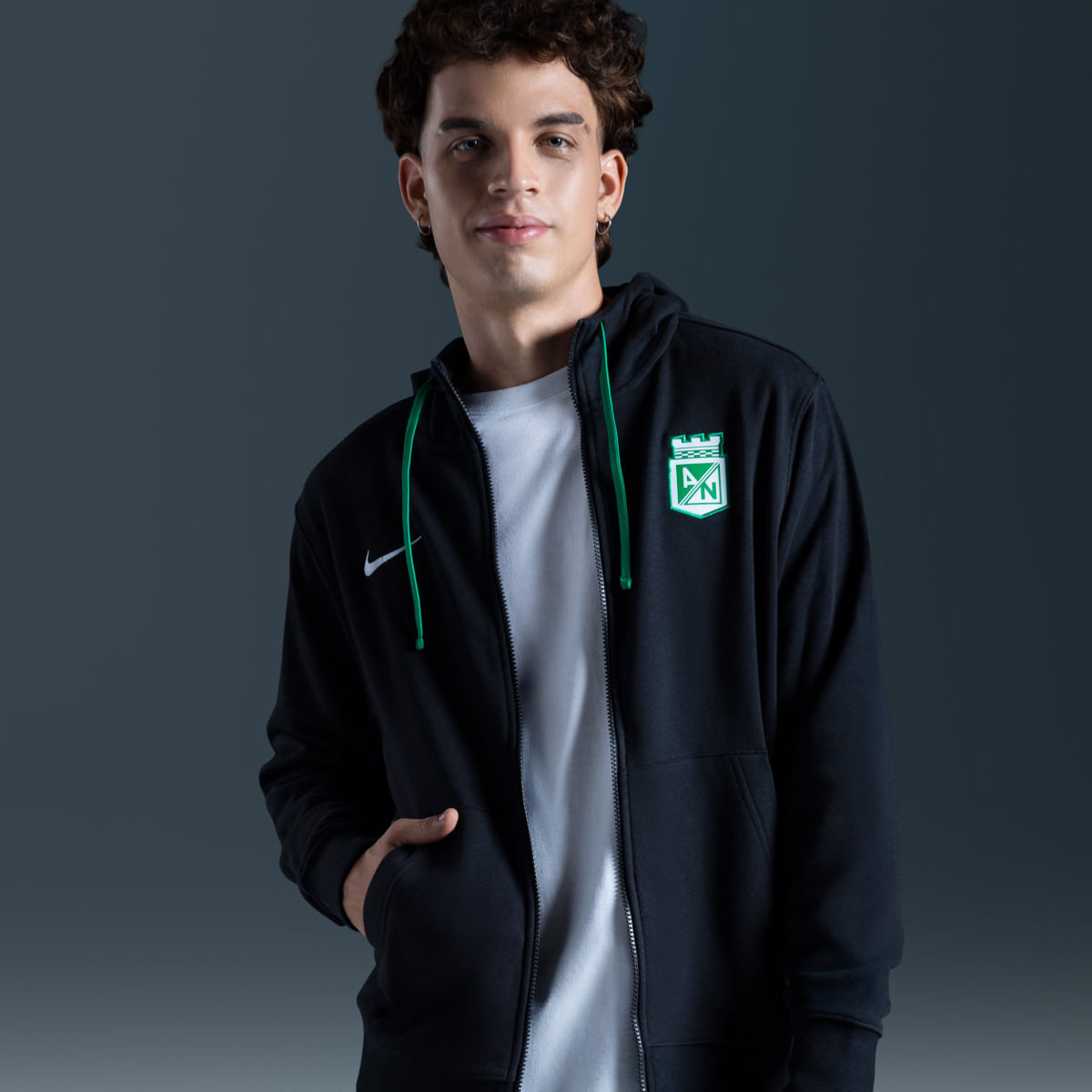 Buzos casual para hombre en negro · HV2878-010 - vista 1