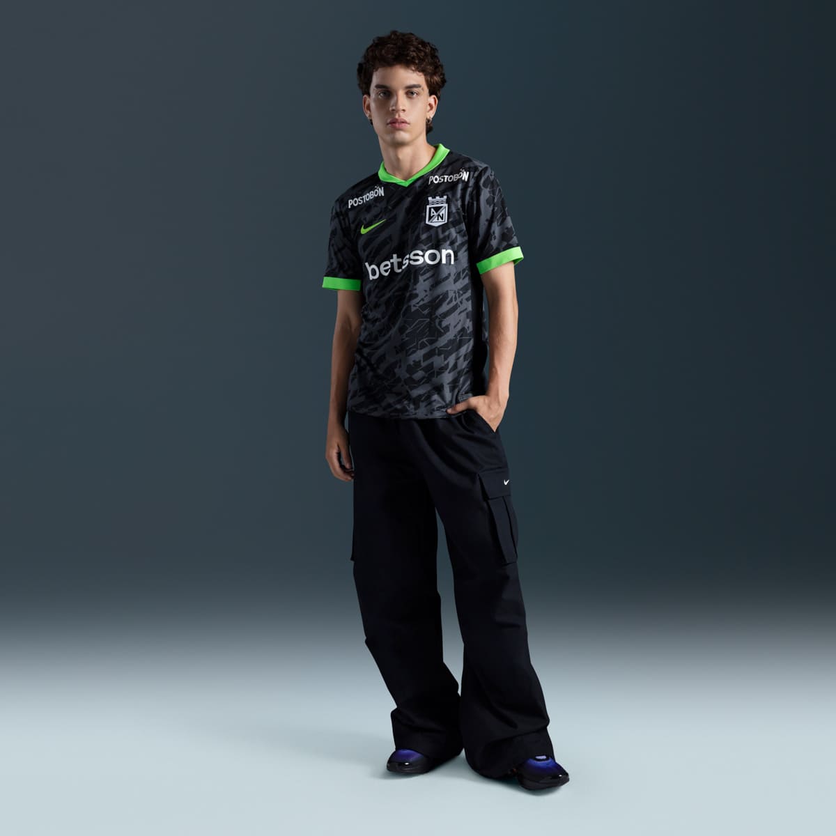 Camisetas y esqueletos de fútbol para hombre en negro · HV2915-010 - vista 7