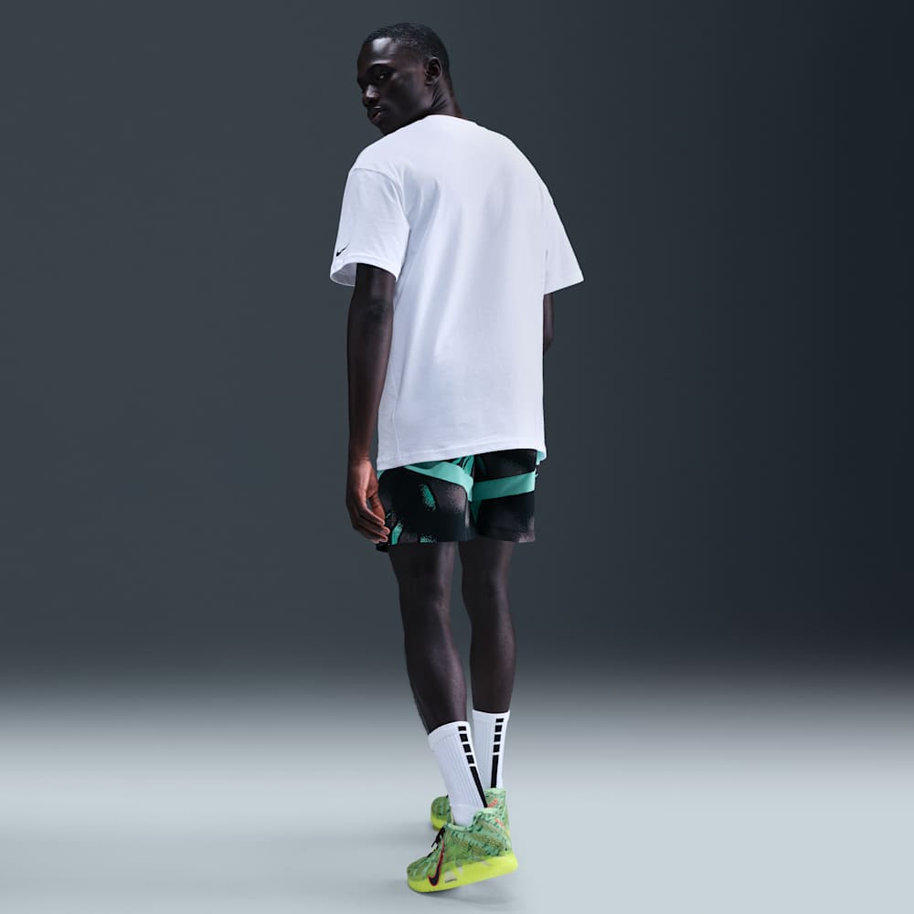 Shorts y Pantalonetas de básquetbol para hombre en verde · HV3388-339 - vista 4