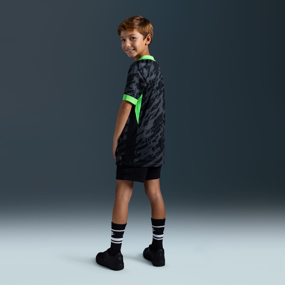 Camisetas y esqueletos de fútbol para niño en negro · HV3940-010 - vista 5