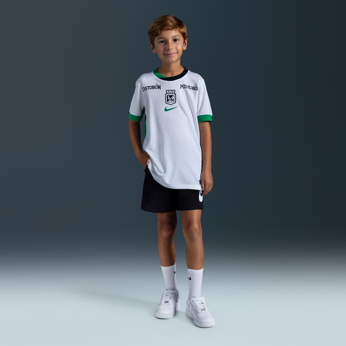 Camisetas y esqueletos de fútbol para niño en blanco · HV3942-100 - vista 4