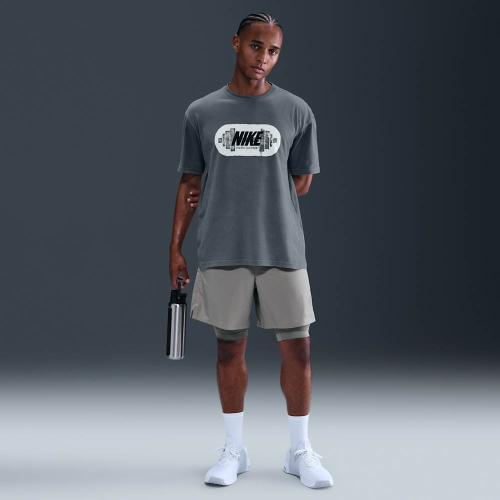 Camisetas y esqueletos para entrenamiento para hombre en gris · HV4133-084 - vista 4