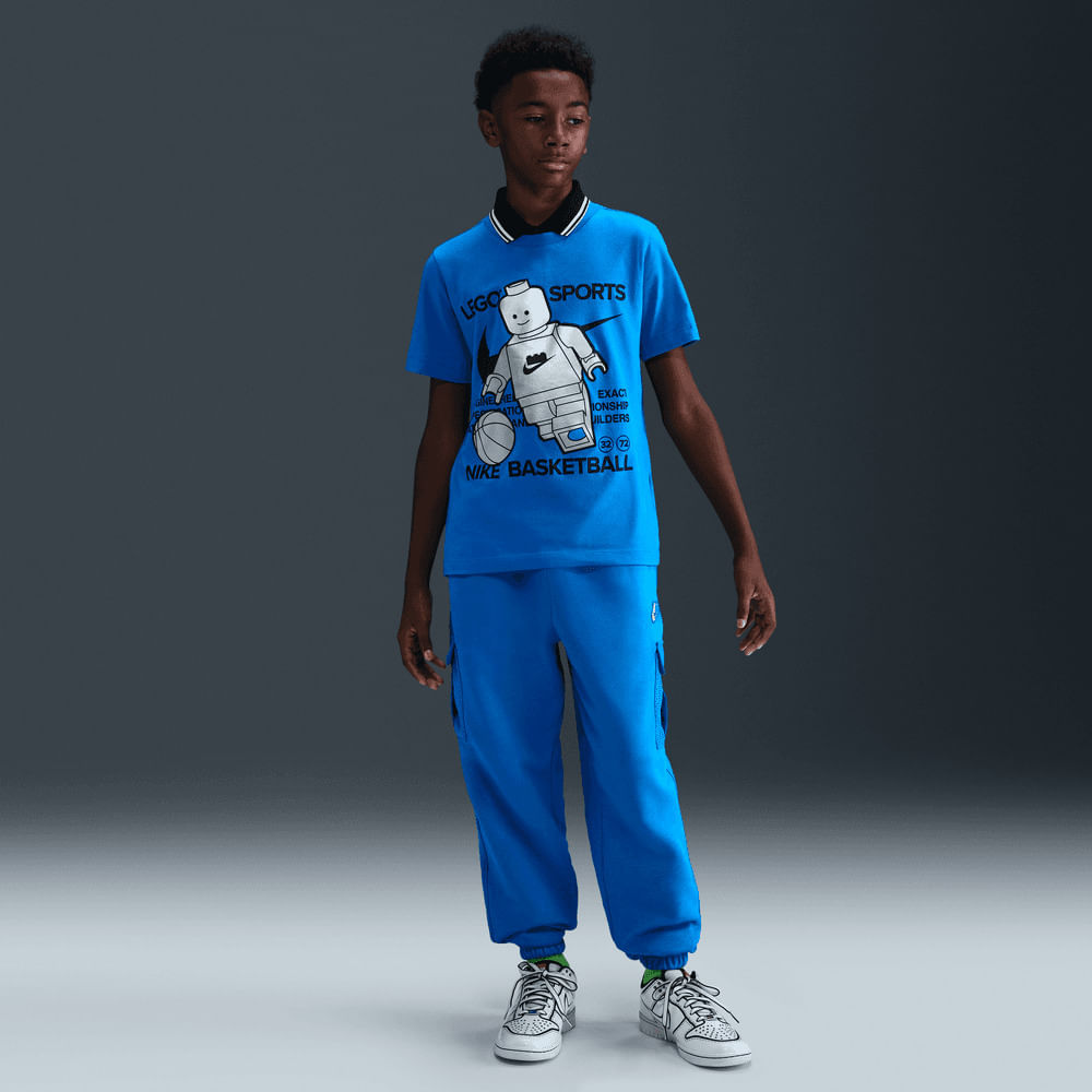Camisetas y esqueletos casual para niño en azul · HV5194-470 - vista 3
