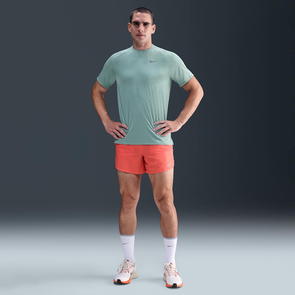 Camisetas y esqueletos para correr para hombre en verde · HV5203-017 - vista 4