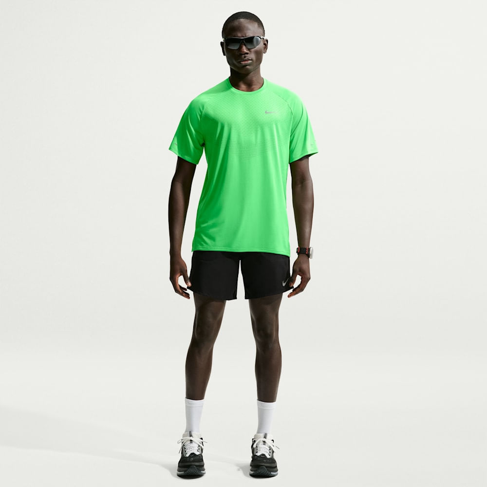 Camisetas y esqueletos para correr para hombre en verde · HV5203-329 - vista 4
