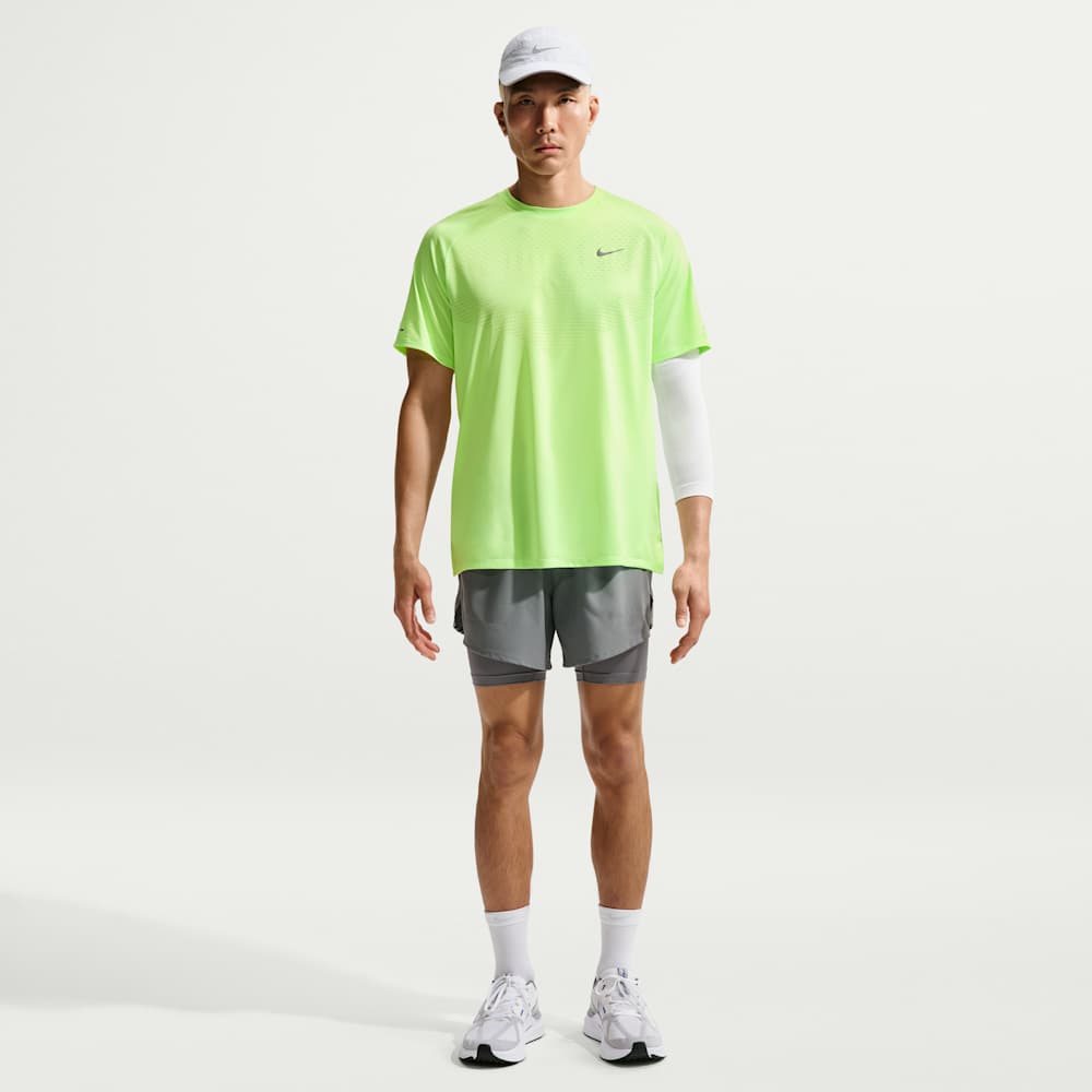 Camisetas y esqueletos para correr para hombre en verde · HV5203-377 - vista 4
