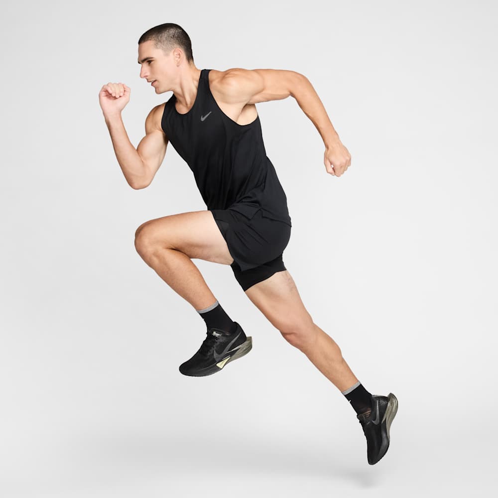 Camisetas y esqueletos para correr para hombre en negro · HV5210-010 - vista 6