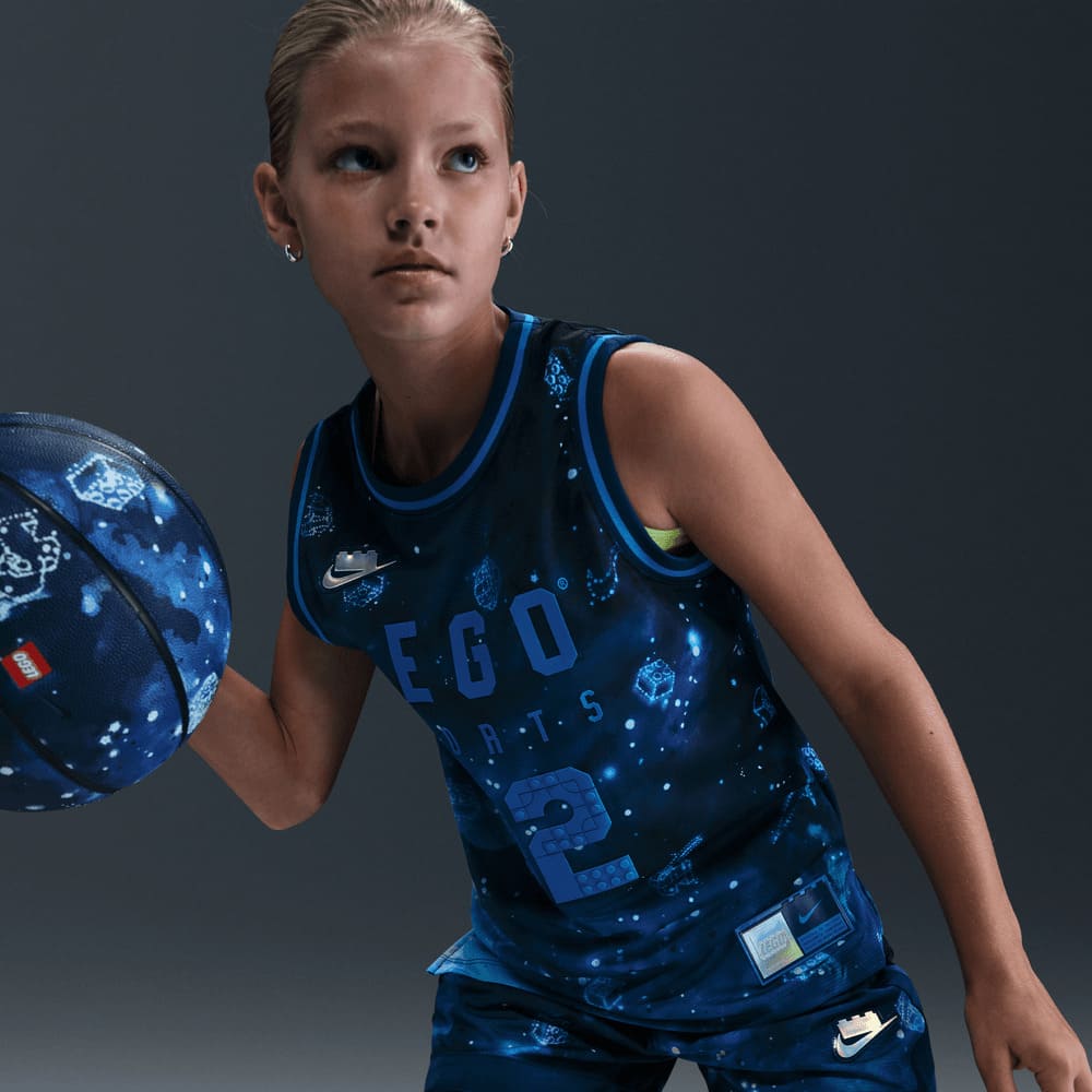 Shorts y Pantalonetas de básquetbol para niño en azul · HV6736-477 - vista 5