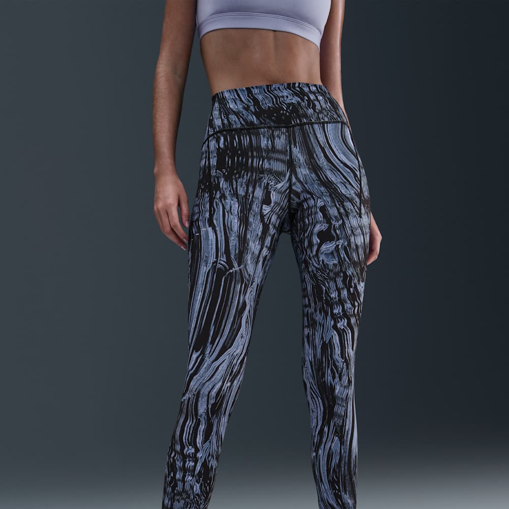 Leggins y Licras deportivas para correr para mujer en azul · HV8894-499 - vista 2