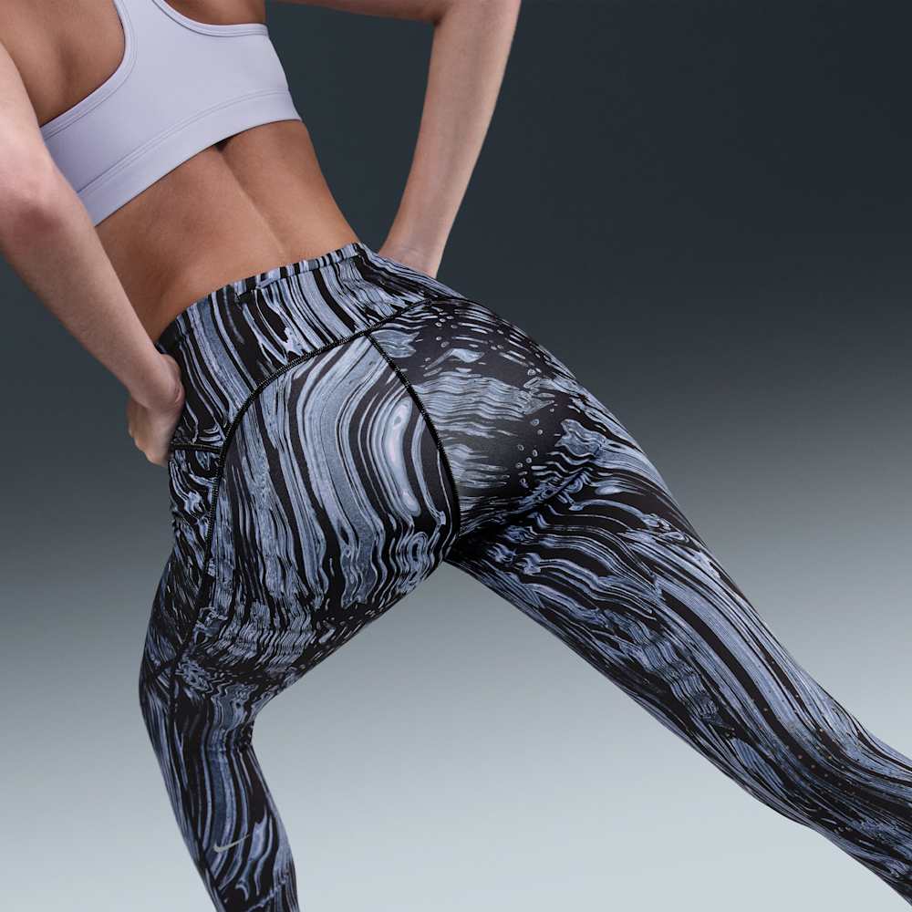 Leggins y Licras deportivas para correr para mujer en azul · HV8894-499 - vista 3