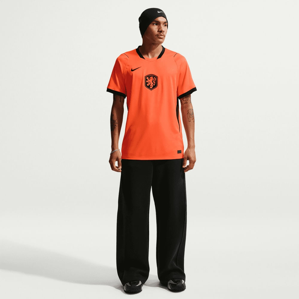 Camisetas y esqueletos de fútbol para hombre en naranja · IB5334-809 - vista 5