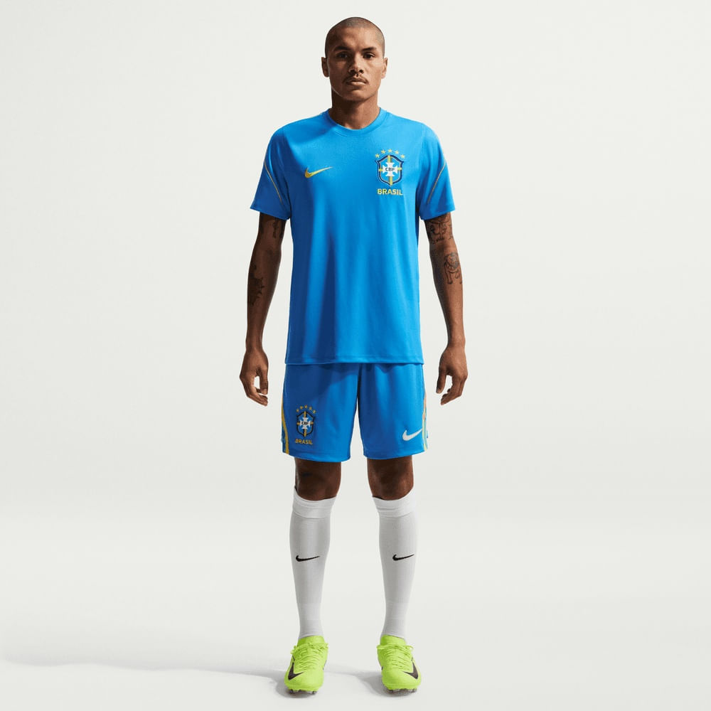 Shorts y Pantalonetas de fútbol para hombre en azul · IB5411-435 - vista 4