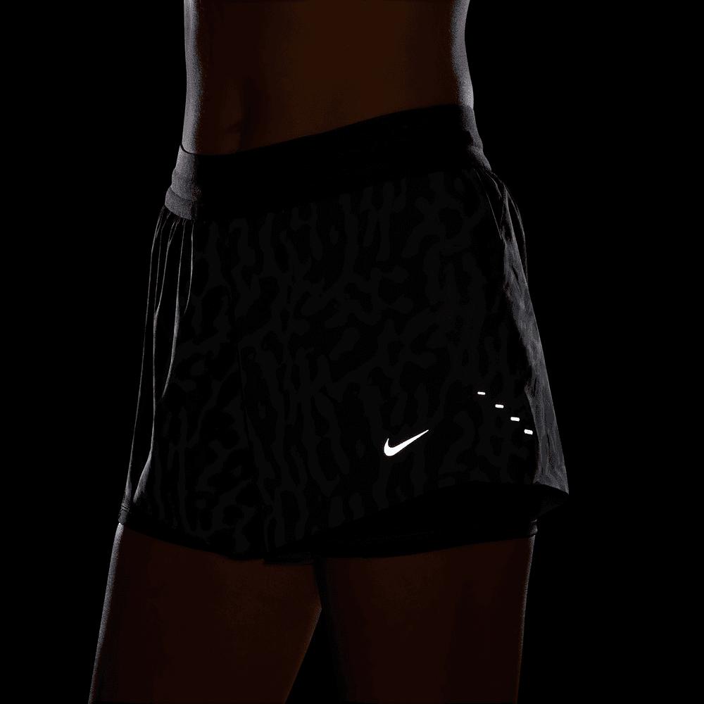 Shorts y Pantalonetas para correr para mujer en negro · IB5847-010 - vista 3