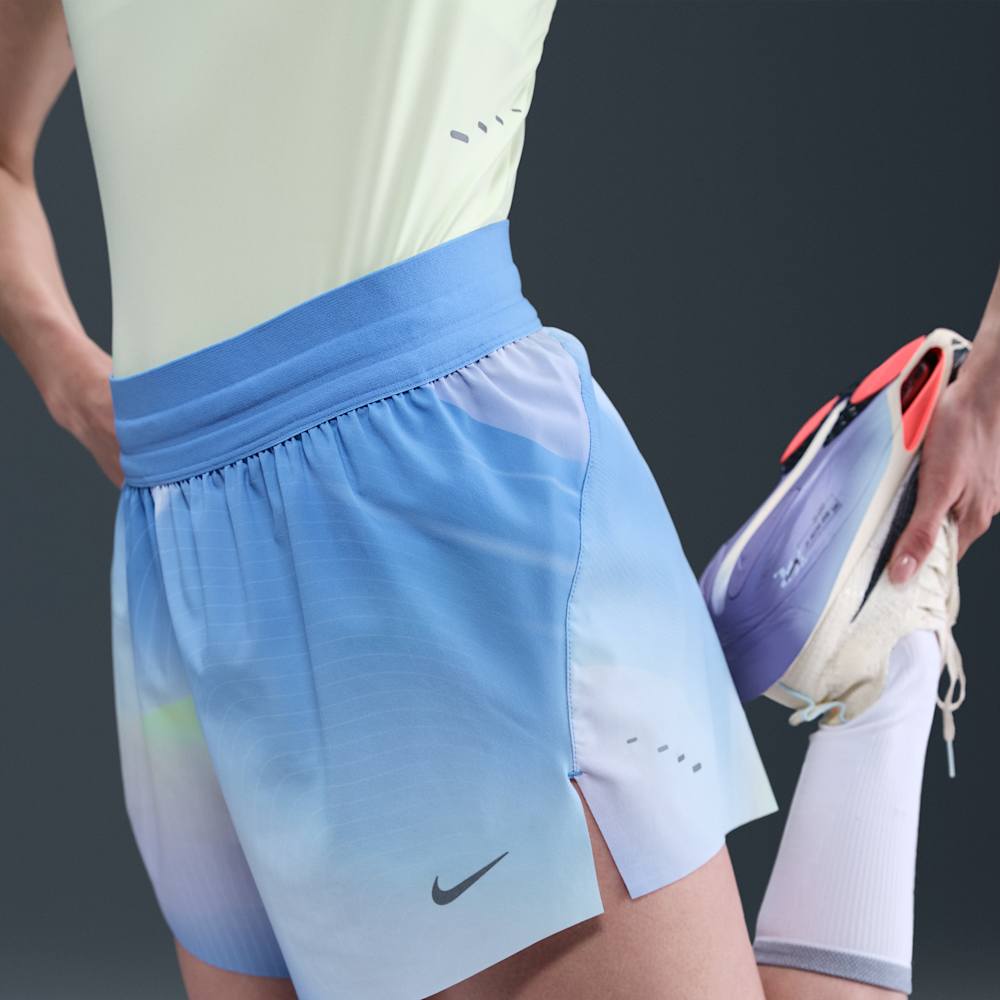 Shorts y Pantalonetas para correr para mujer en azul · IB8829-494 - vista 5