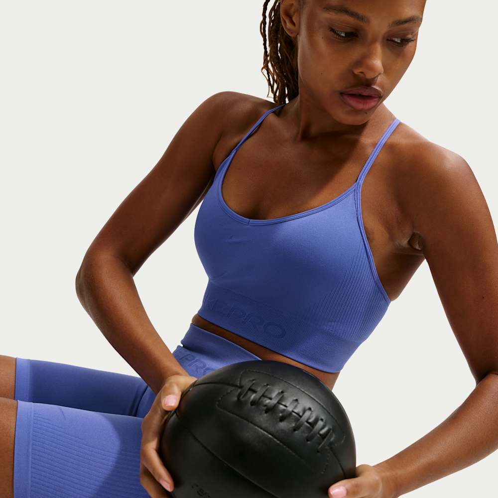 Brasier y Tops deportivos para entrenamiento para mujer en azul · IB9843-570 - vista 3