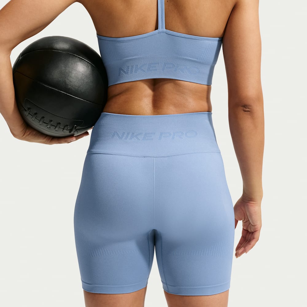 Shorts y Pantalonetas para entrenamiento para mujer en azul · IF1210-486 - vista 3