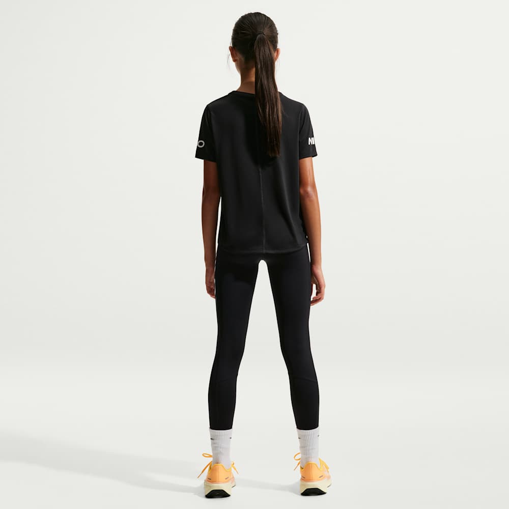 Licras deportivas para entrenamiento para niña en negro · IF1778-010 - vista 5