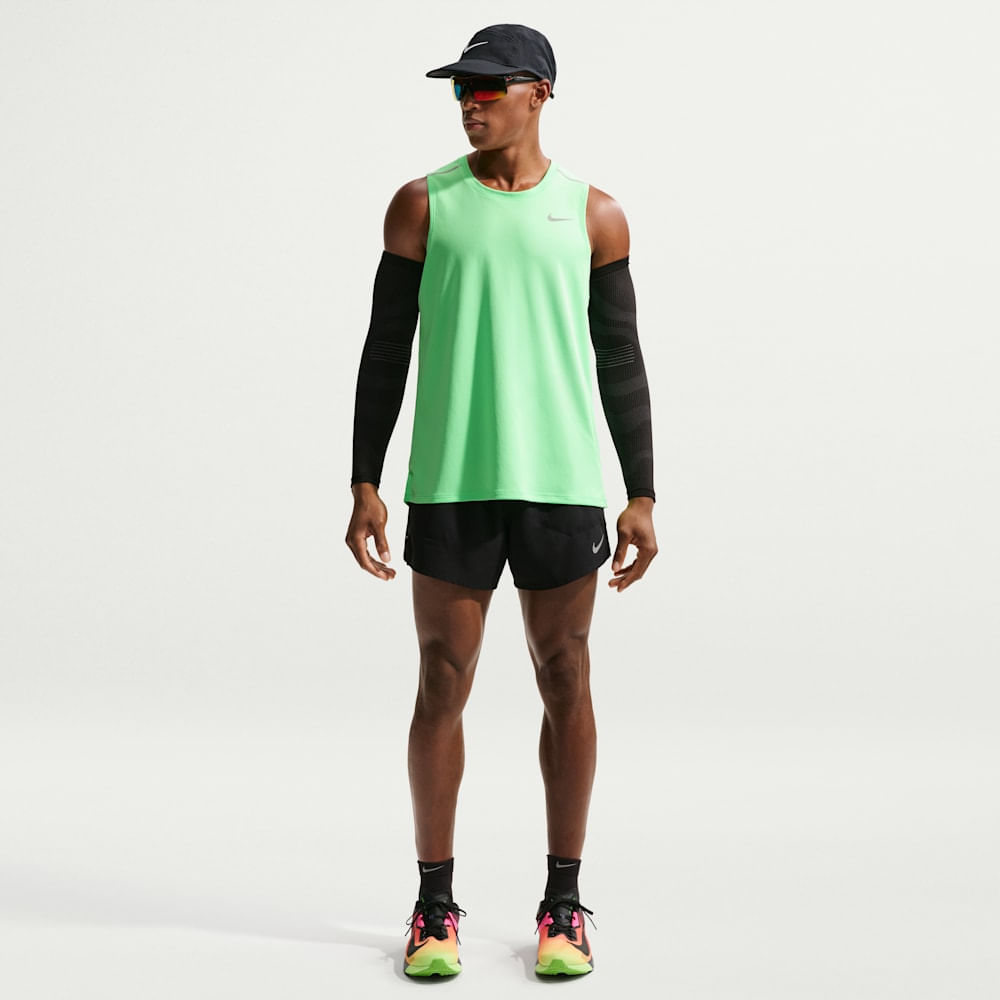Camisetas y esqueletos para correr para hombre en verde · IF2018-336 - vista 4