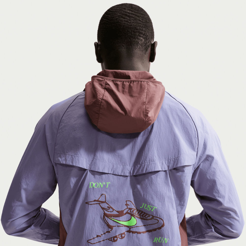 Chaquetas para correr para hombre en morado · IF2026-506 - vista 2