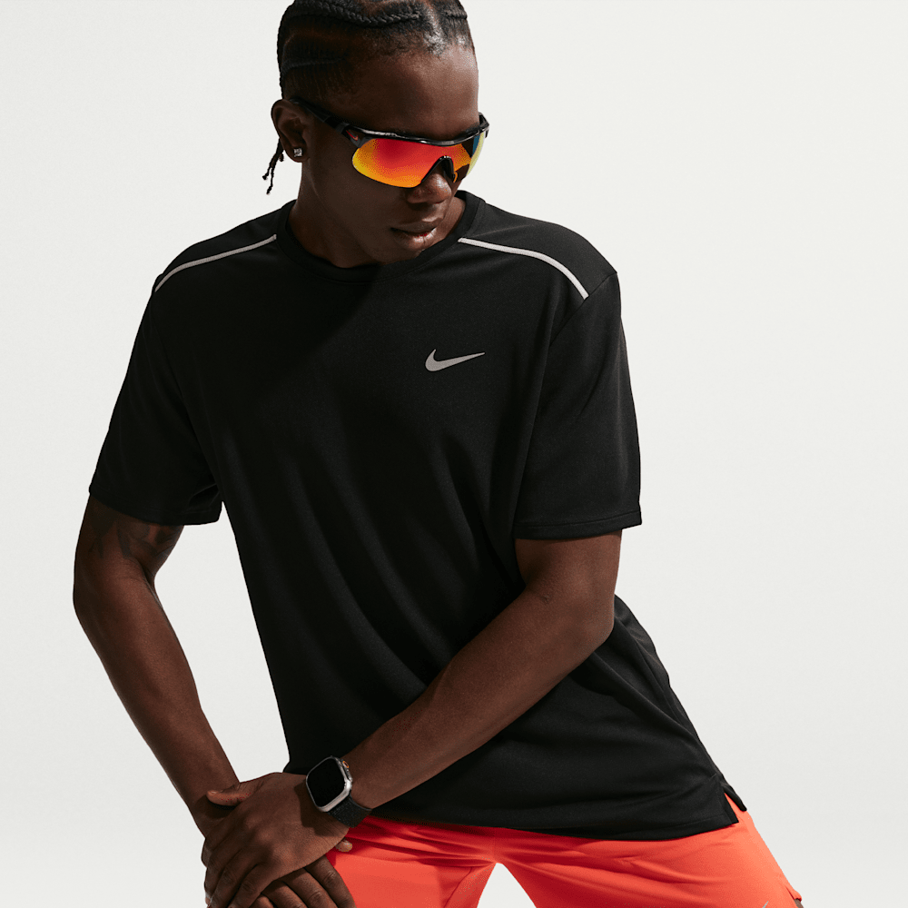 Camisetas y esqueletos para correr para hombre en negro · IF2082-010 - vista 3