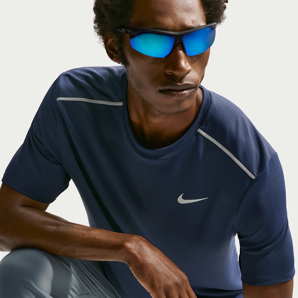 Camisetas y esqueletos para correr para hombre en azul · IF2082-410 - vista 3