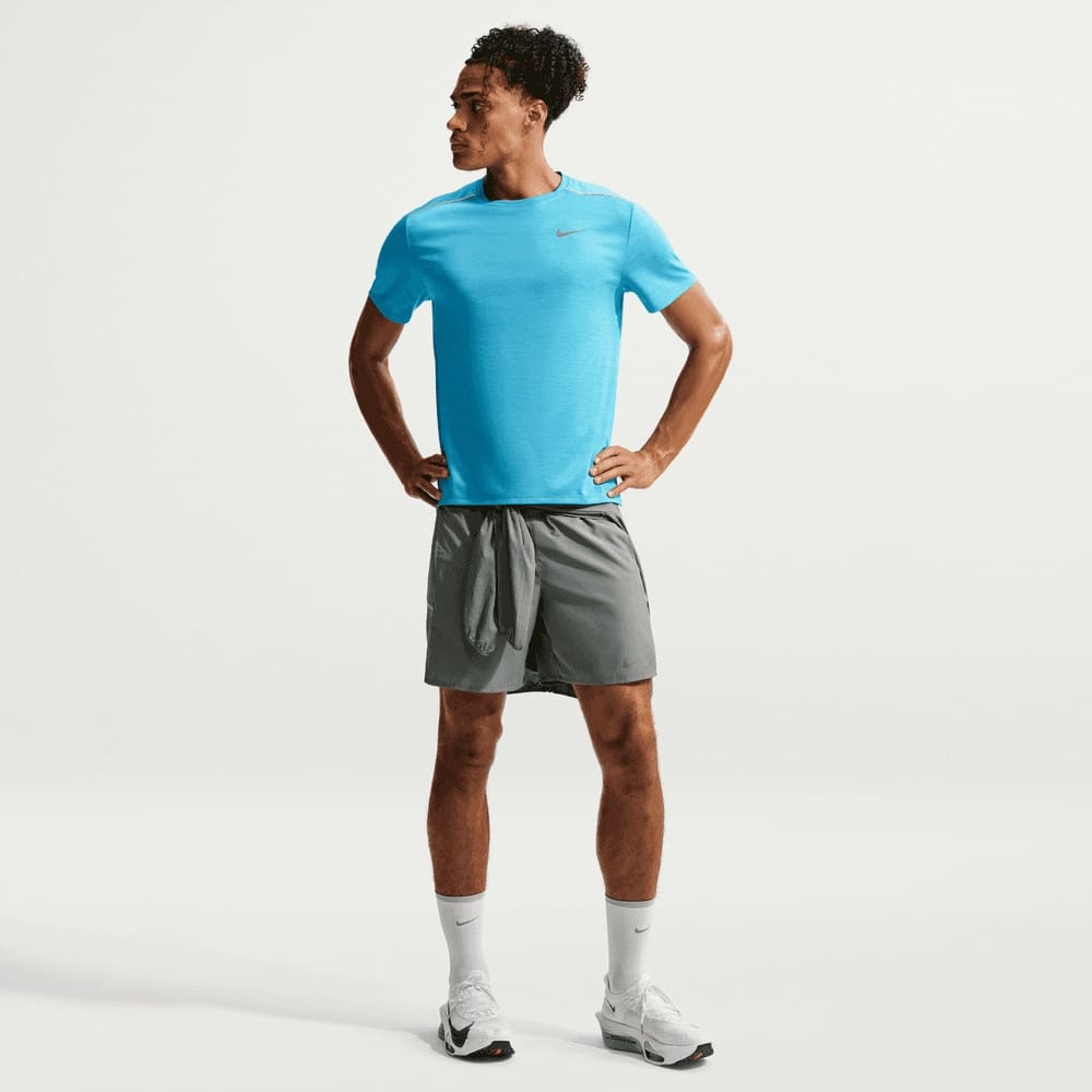 Camisetas y esqueletos para correr para hombre en azul · IF2082-416 - vista 4