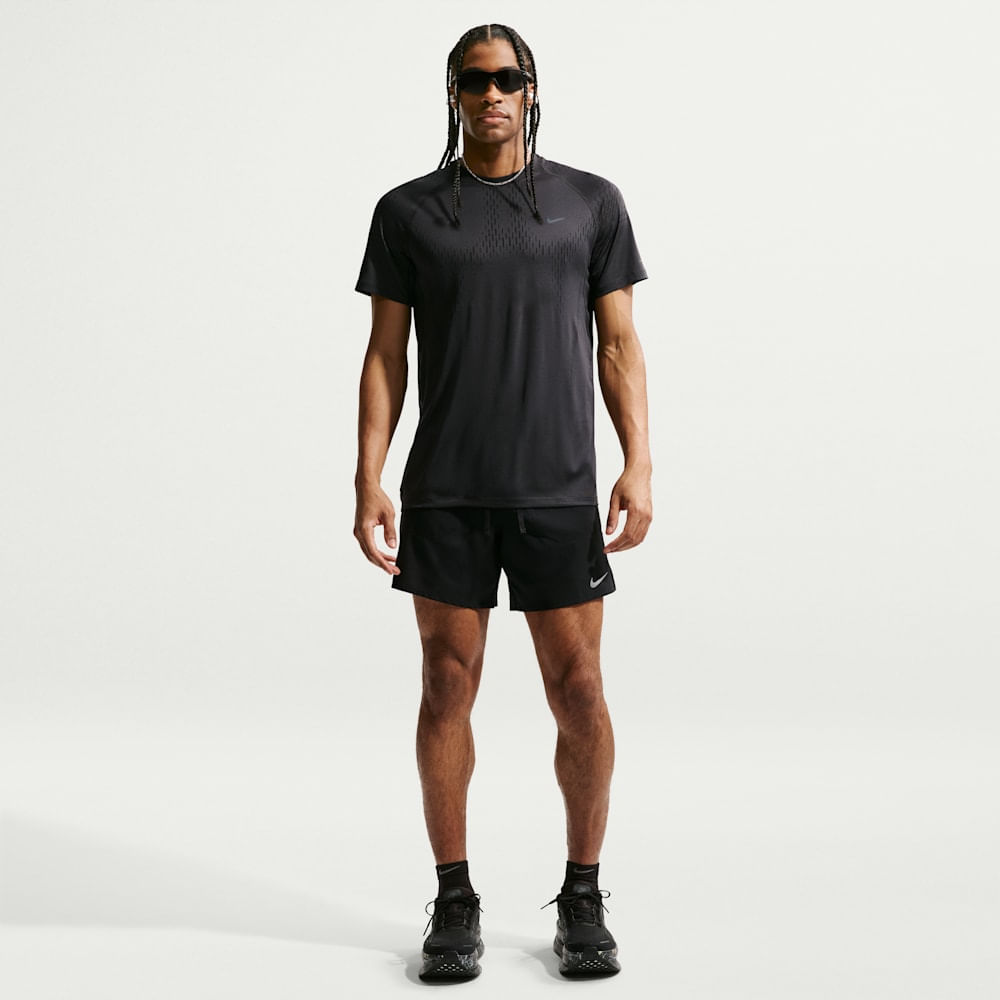 Camisetas y esqueletos para correr para hombre en negro · IF2088-010 - vista 4
