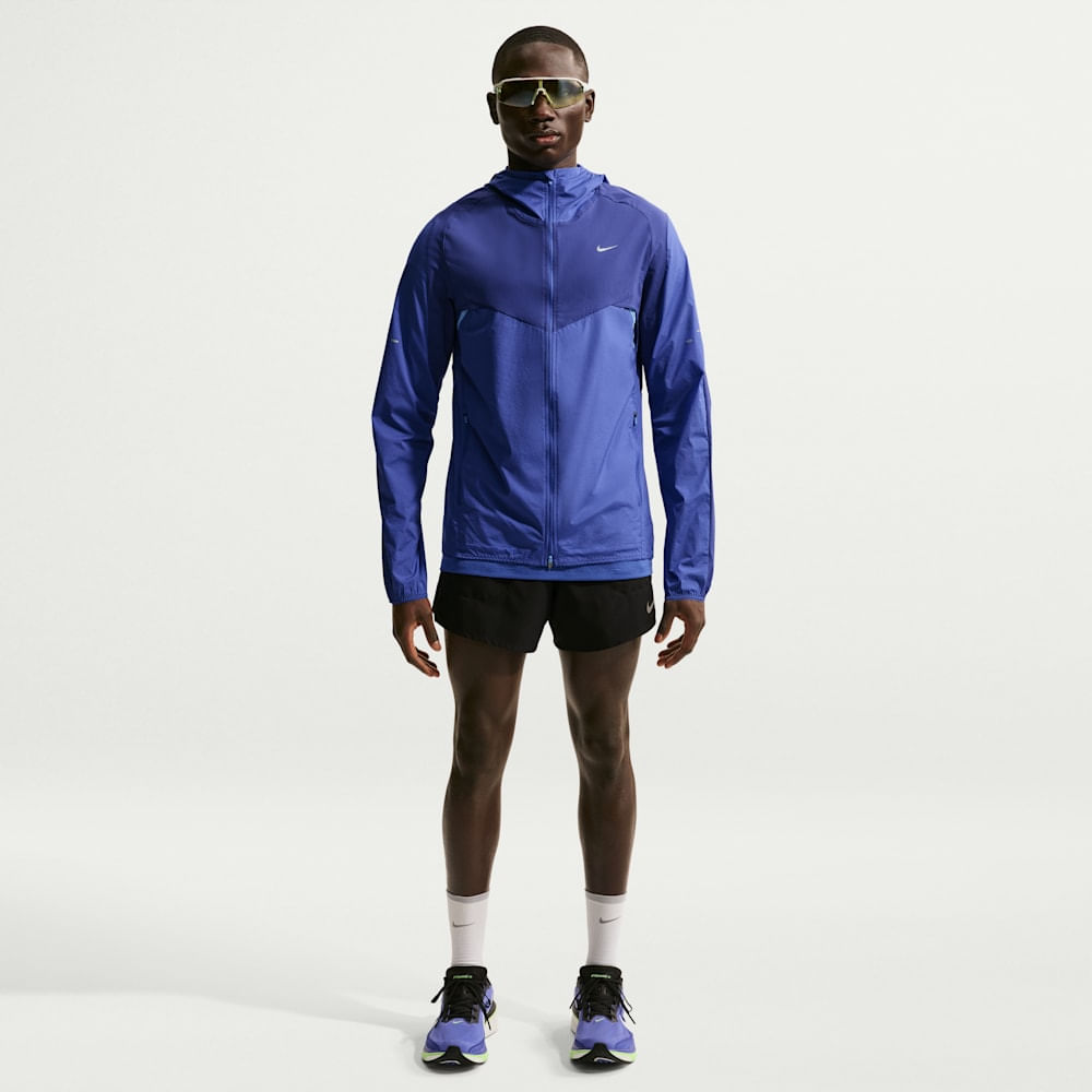 Chaquetas para correr para hombre en azul · IF2367-455 - vista 4