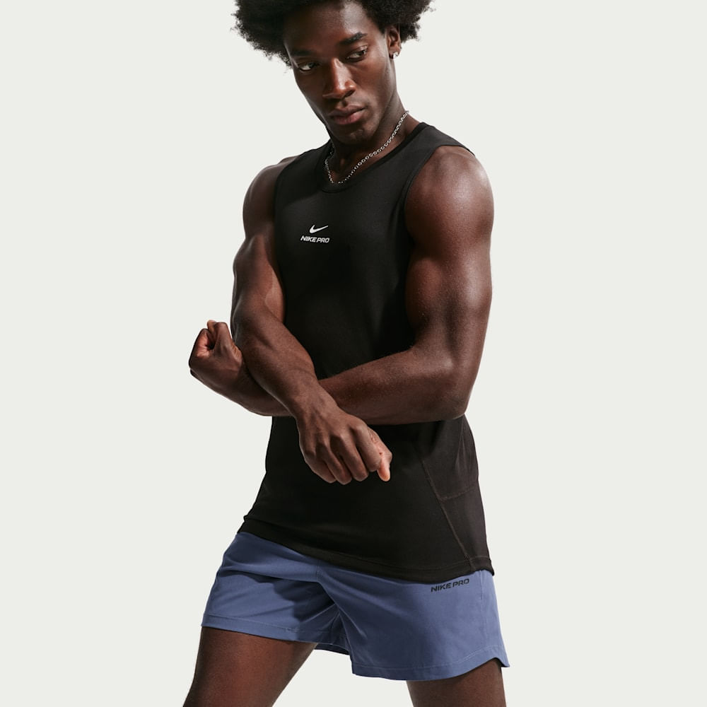Camisetas y esqueletos para entrenamiento para hombre en negro · IF2805-010 - vista 3